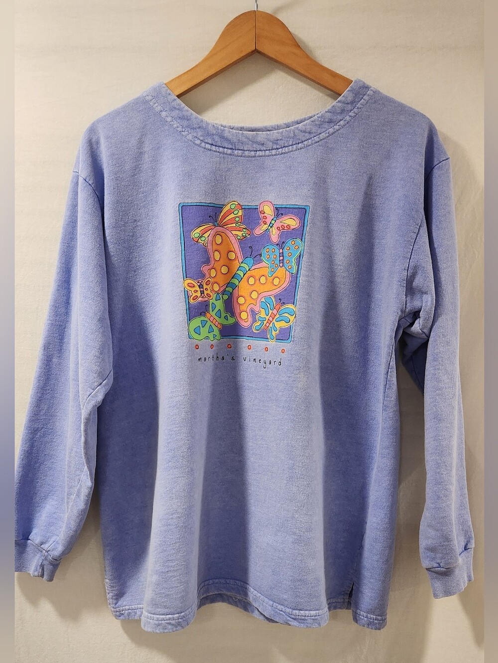Vtg Martha's Vineyard 100% Cotton Crewneck Pullover Sweatshirt Size M